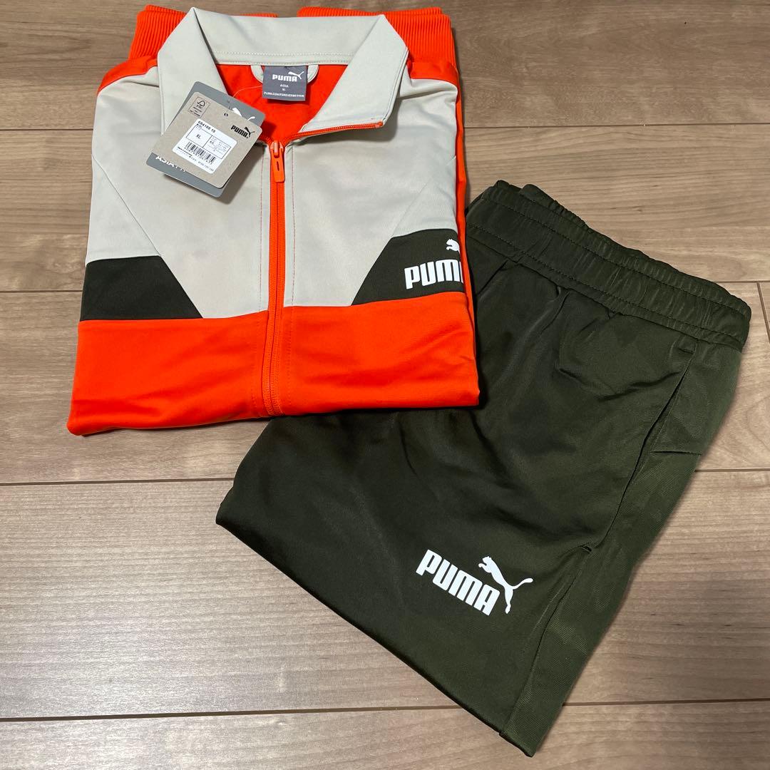 【新品未使用】プーマ　PUMAジャージ　上下セット　XL レッド