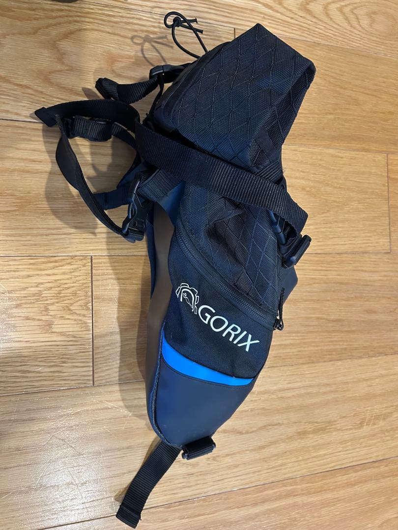輪行セット　オーストリッチ輪行袋、GORIXサドルバッグ　パンクキット他