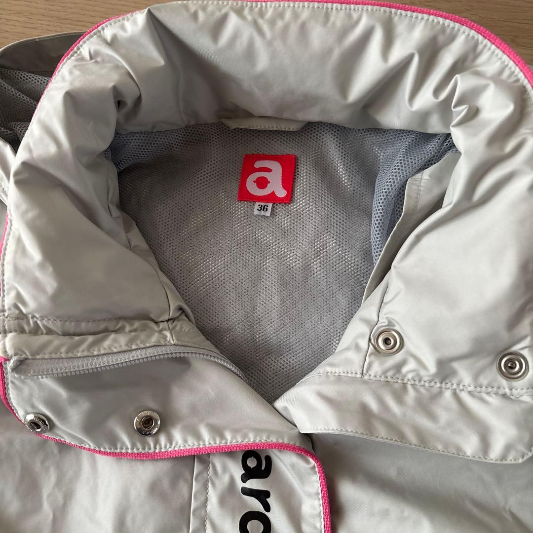archivio フード付きレインコート グレー　36 美品