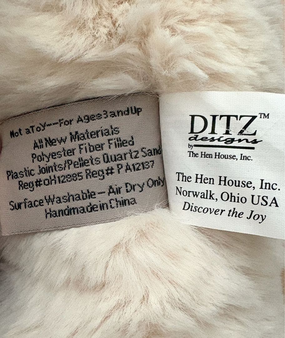 DITZハグベア/ポーラーベア白くまぬいぐるみ 美品