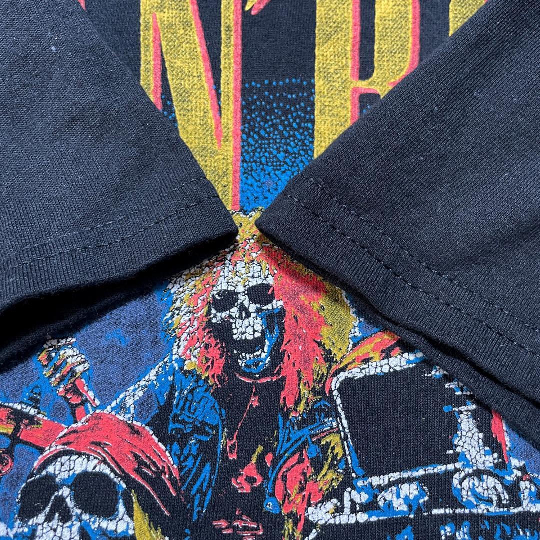 正規品 オフィシャル ガンズアンドローゼス 87'ツアー ロック バンドTシャツ