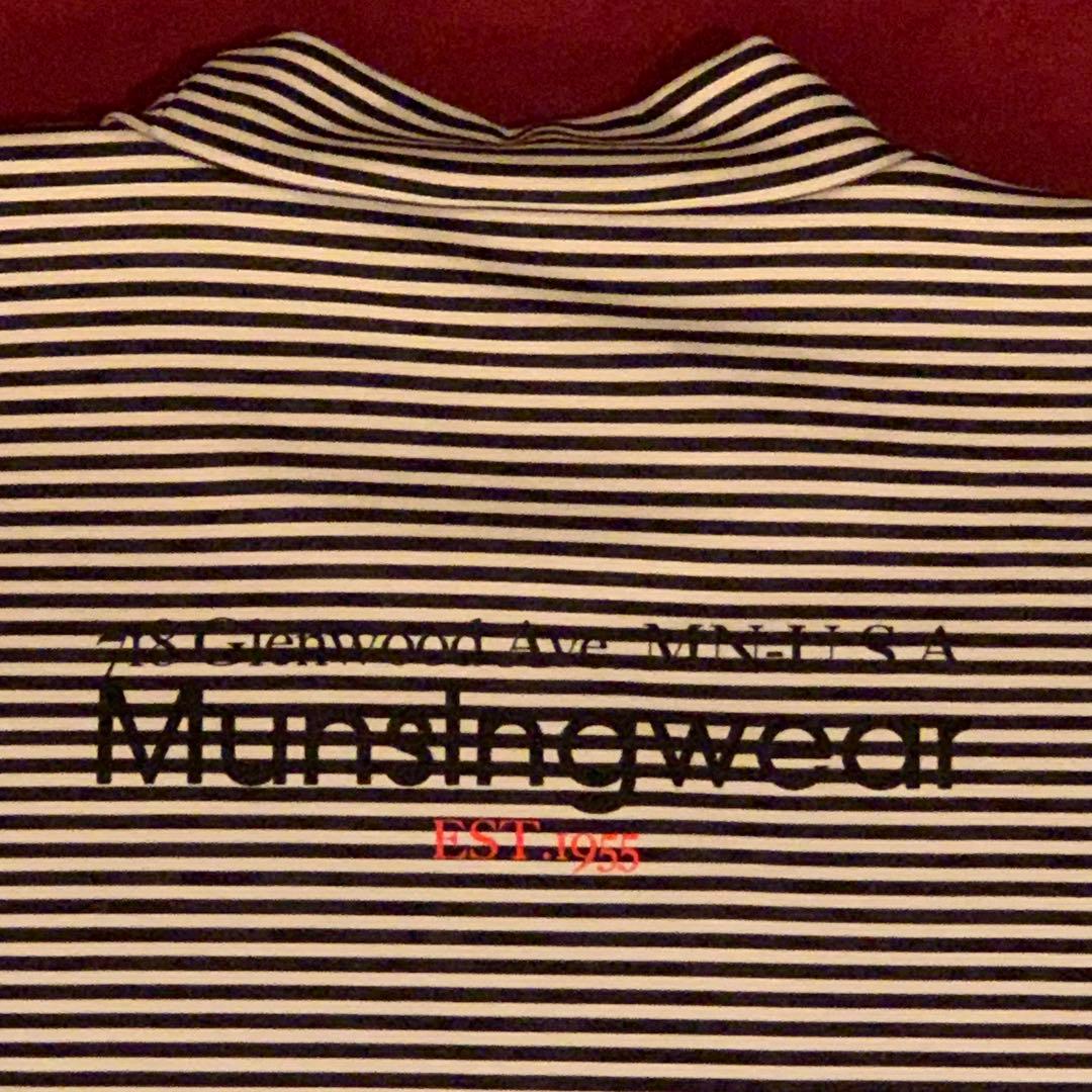 Munsingwear ボーダー長袖モックネックシャツLLとソックス5足セット