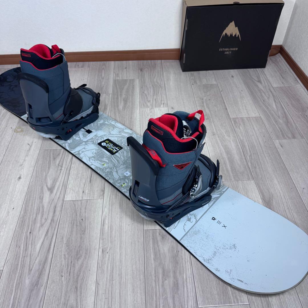 BURTON DESCENDANT 152cm スノーボード 4点セット
