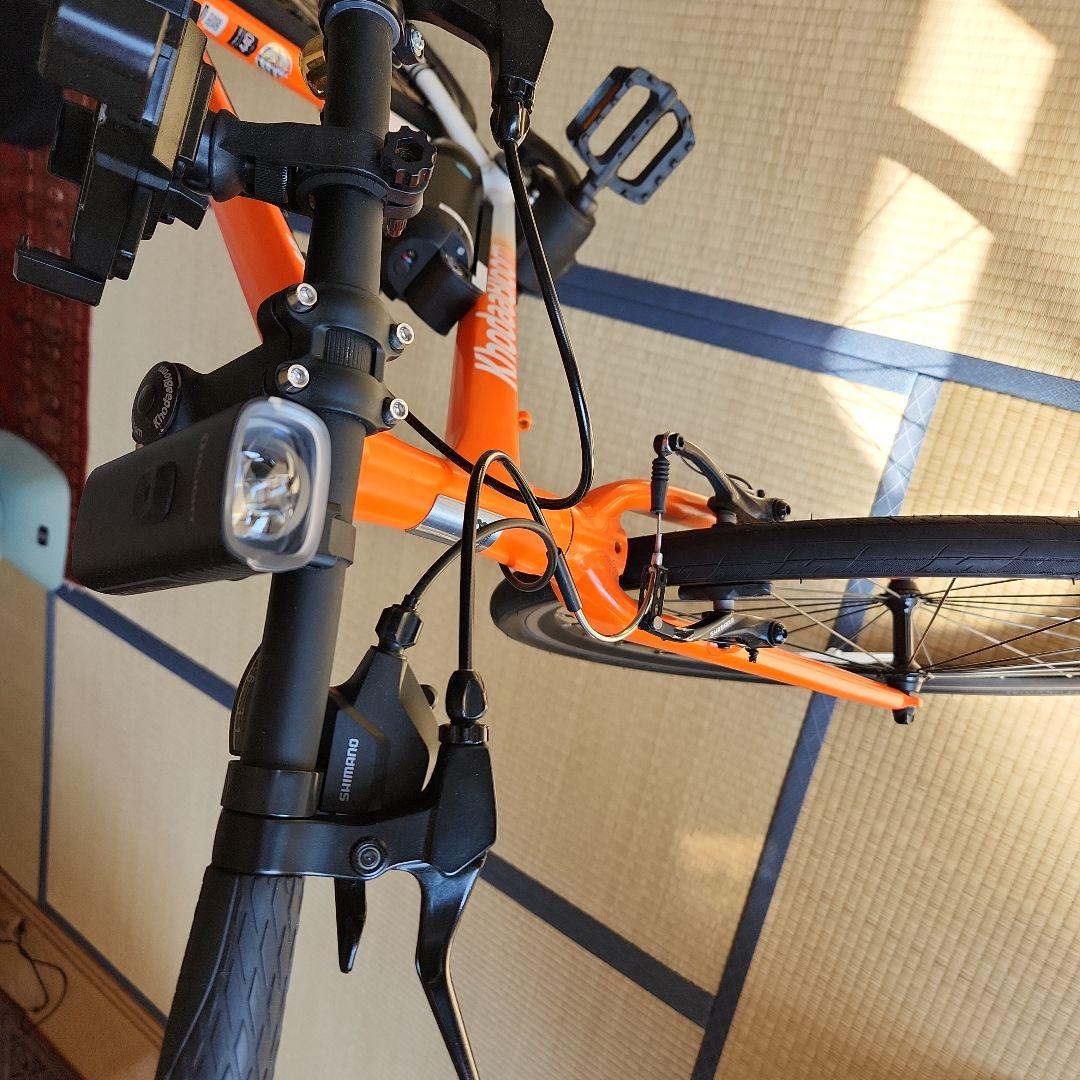 く*の様 オレンジ 電動アシスト自転車 シティタイプ
