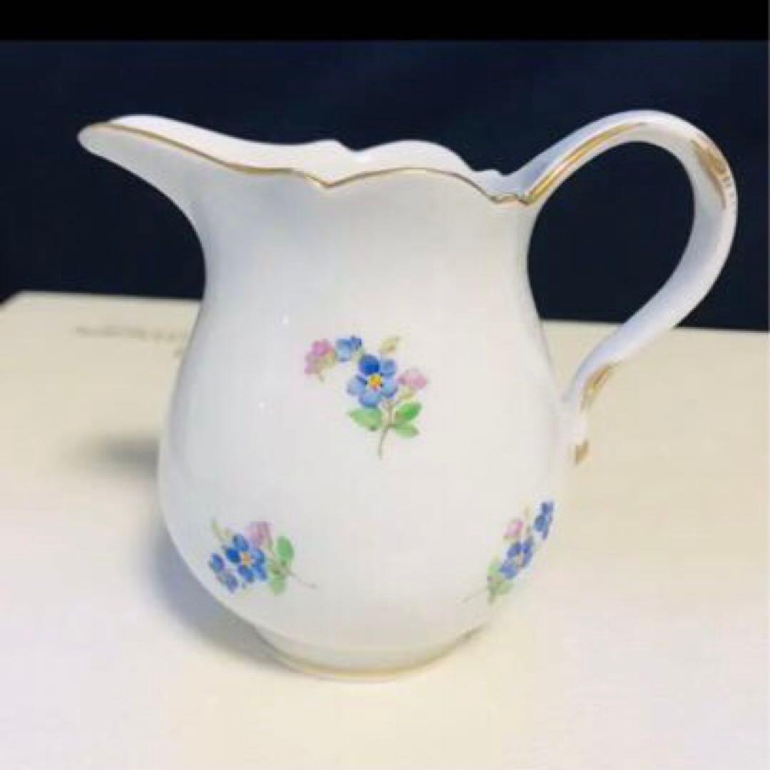 マイセン　忘れな草　小花散らし　ポットセット