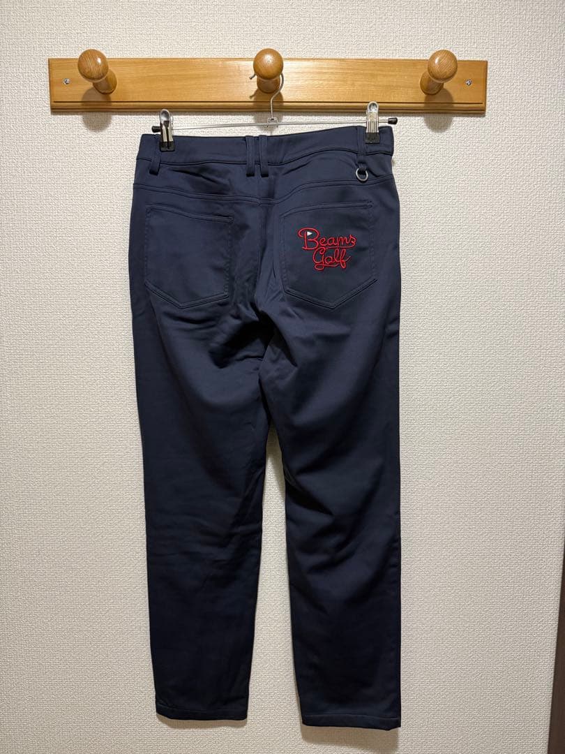 BEAMS GOLF ネイビー 冬用パンツ ストレッチ素材