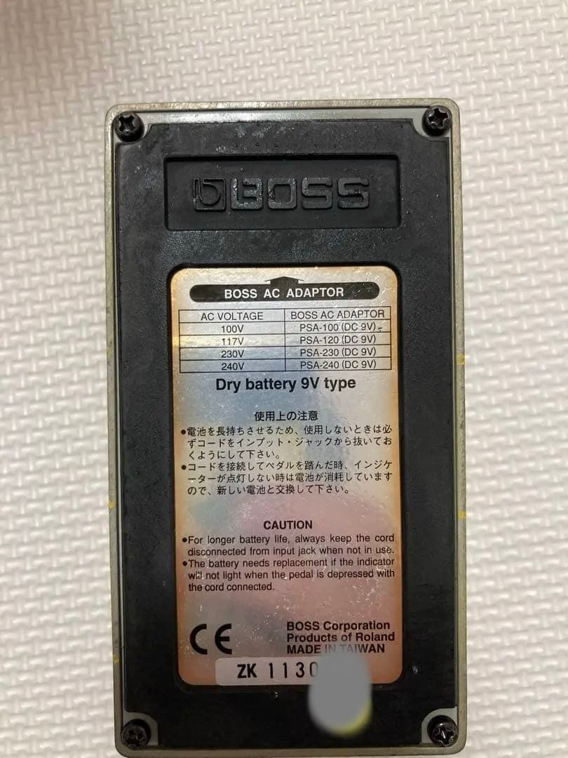 1994年製 初年度初月 BOSS OD-3 ZKシリアル 10000番台