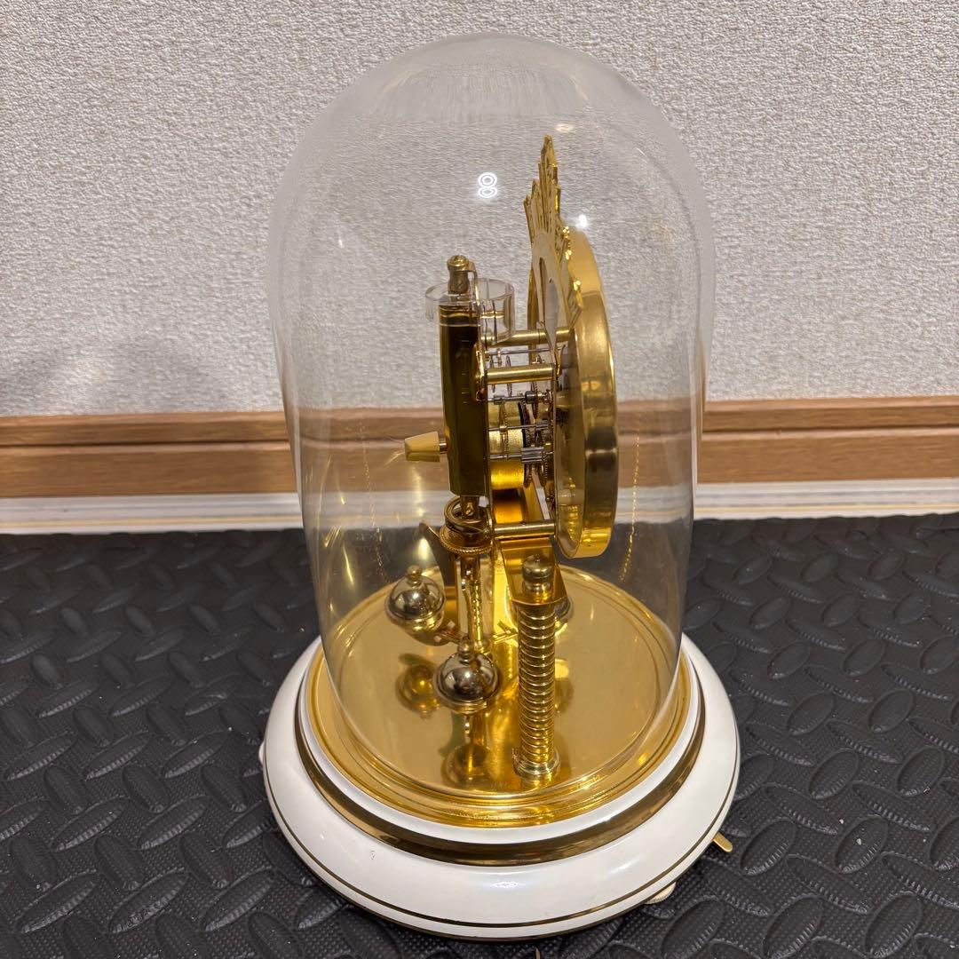 【動作品】日新時計　MASTER ドーム型　回転振り子時計 １００ DAY