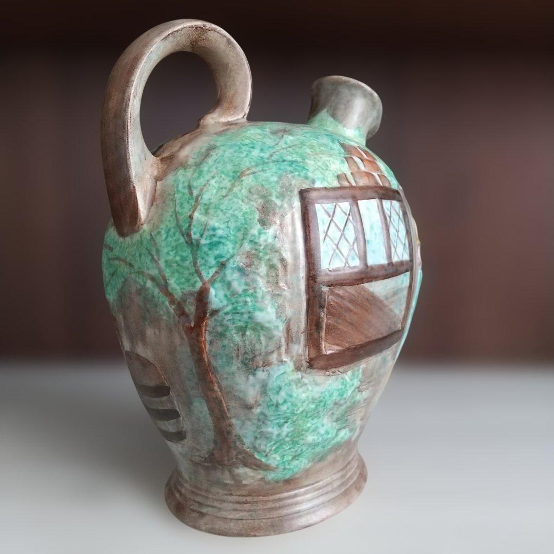 希少 英国ヴィンテージ E.Radford パブシーン 陶器 ピッチャー