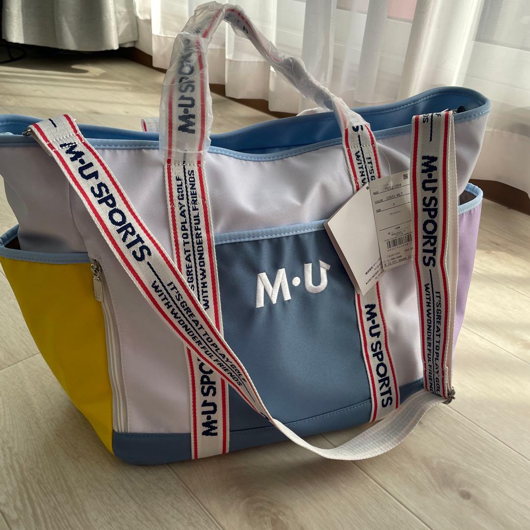 MUスポーツゴルフ✳︎ 新品タグ付き未使用ポケットたくさん大きめ旅行バッグ