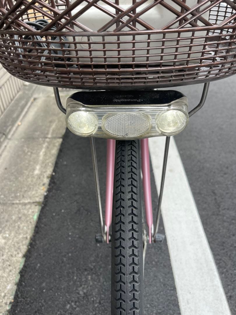8.9ah Panasonic電動アシスト自転車 ピンク シティタイプ