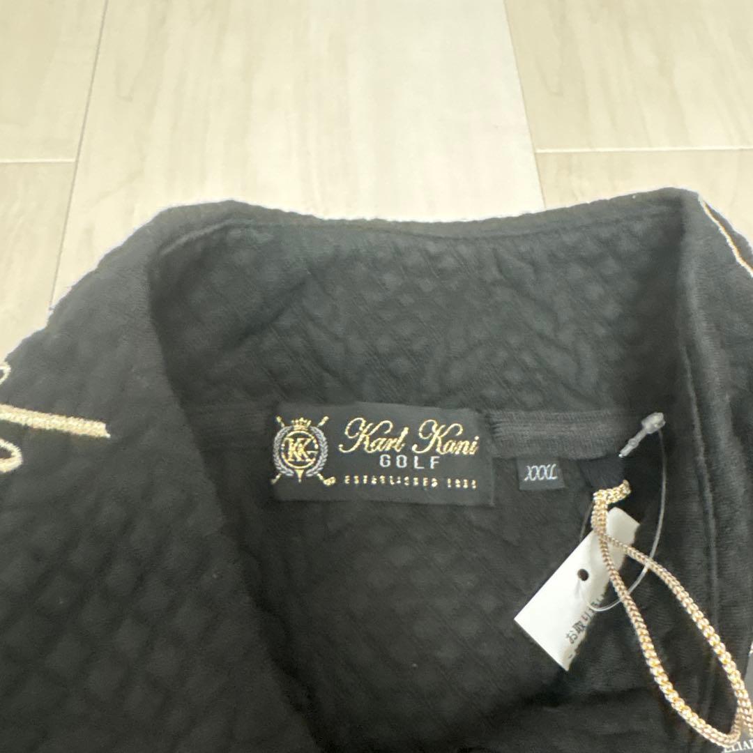 Karl kaniゴルフウェアブラック(XXXL)
