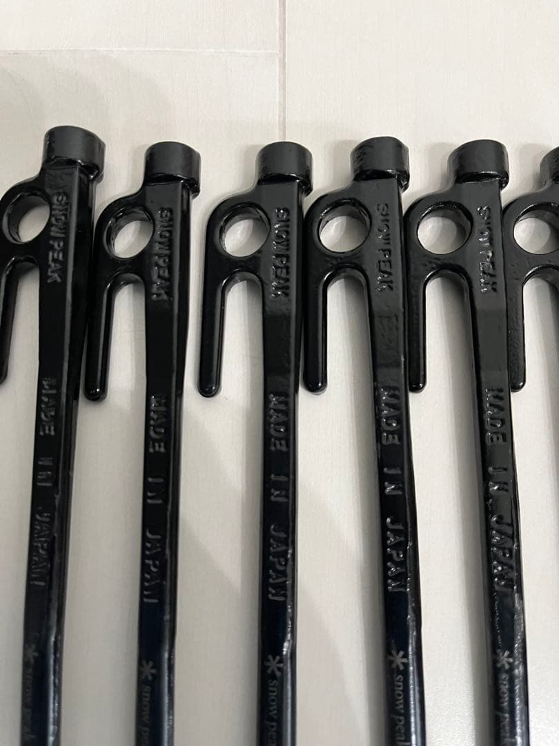 スノーピーク　ペグ　ハンマーセット　収納ケース付き　ペグは中古　１回使用