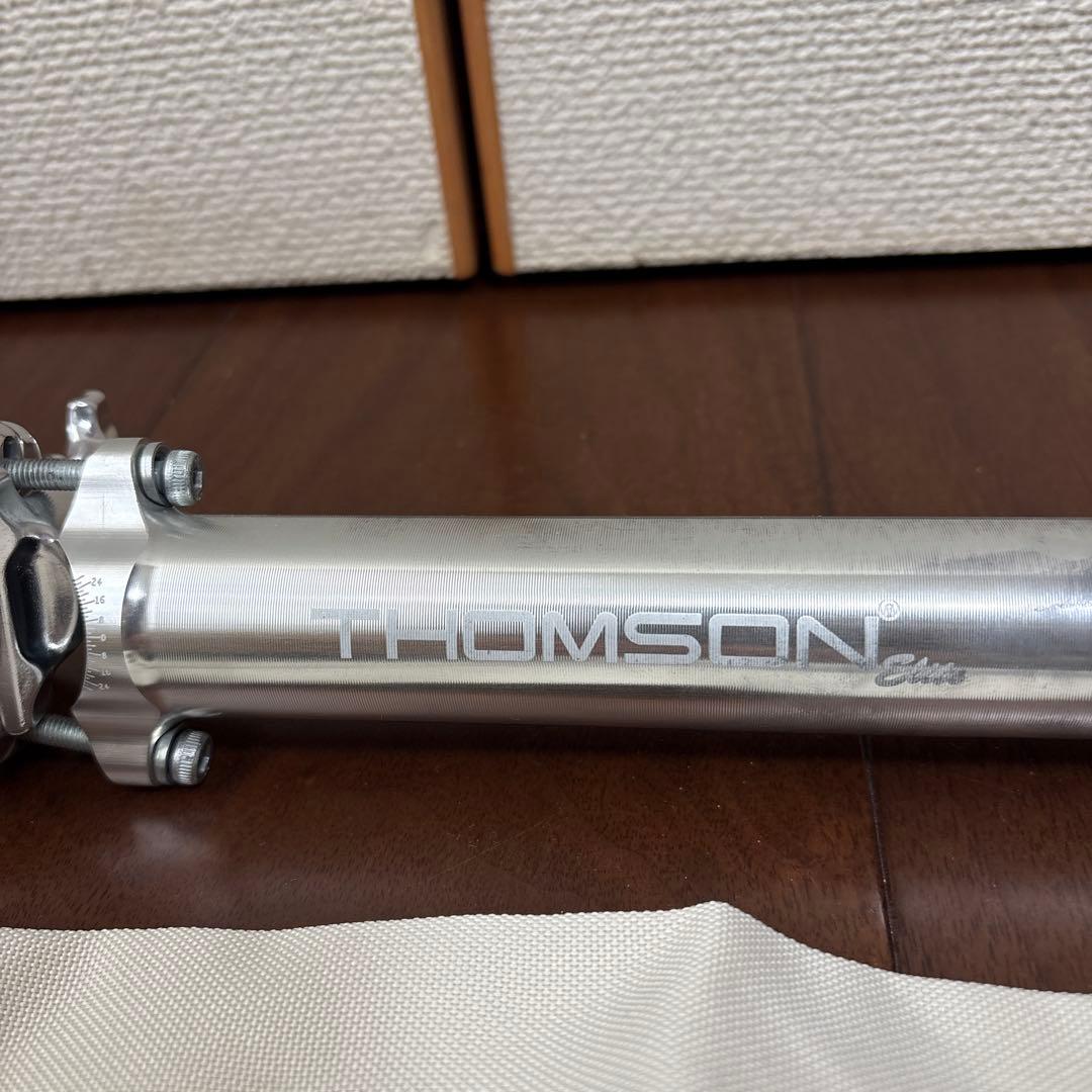 THOMSON シートポスト 30.9x367mm シルバー　カットなし