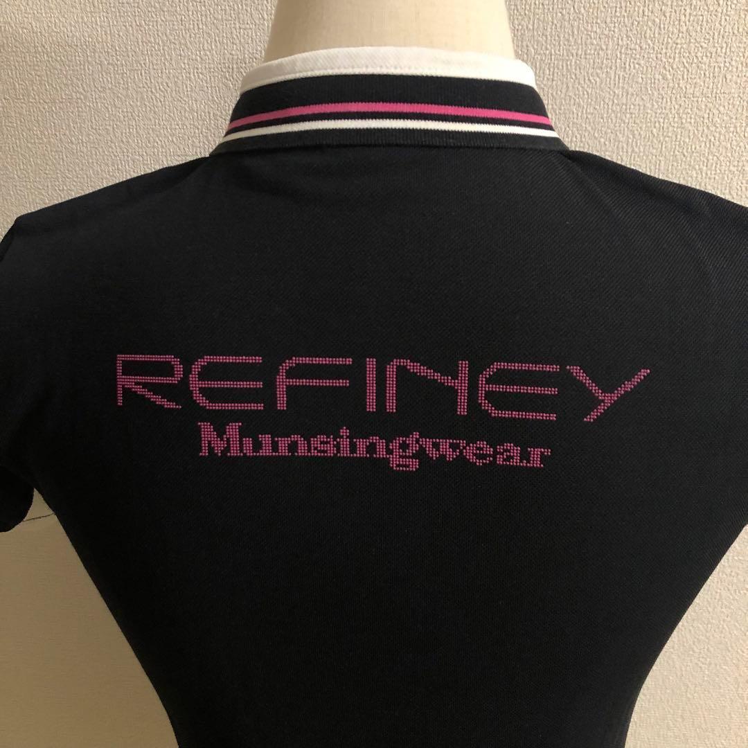 マンシングウェア REFINEY コラボ ゴルフ ポロシャツ ブラック Mサイズ