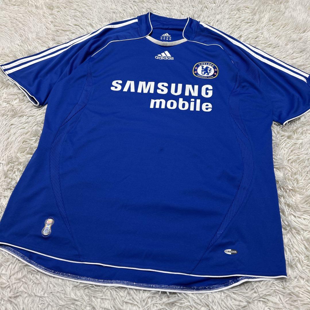 adidas サッカー　プレミアリーグ　チェルシー ホームユニフォーム　刺繍ロゴ