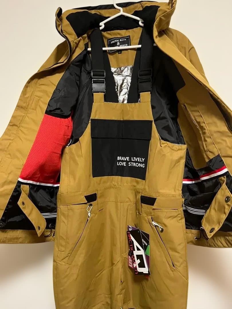 【新品】スキーウエア上下セット　ビブパンツ・ジャケットセット　M