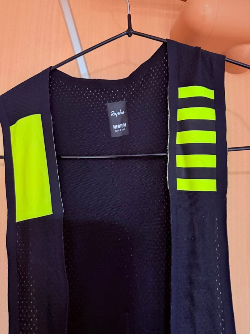 Rapha ラファ PRO TEAM ビブタイツ Mサイズ ブラック/イエロー