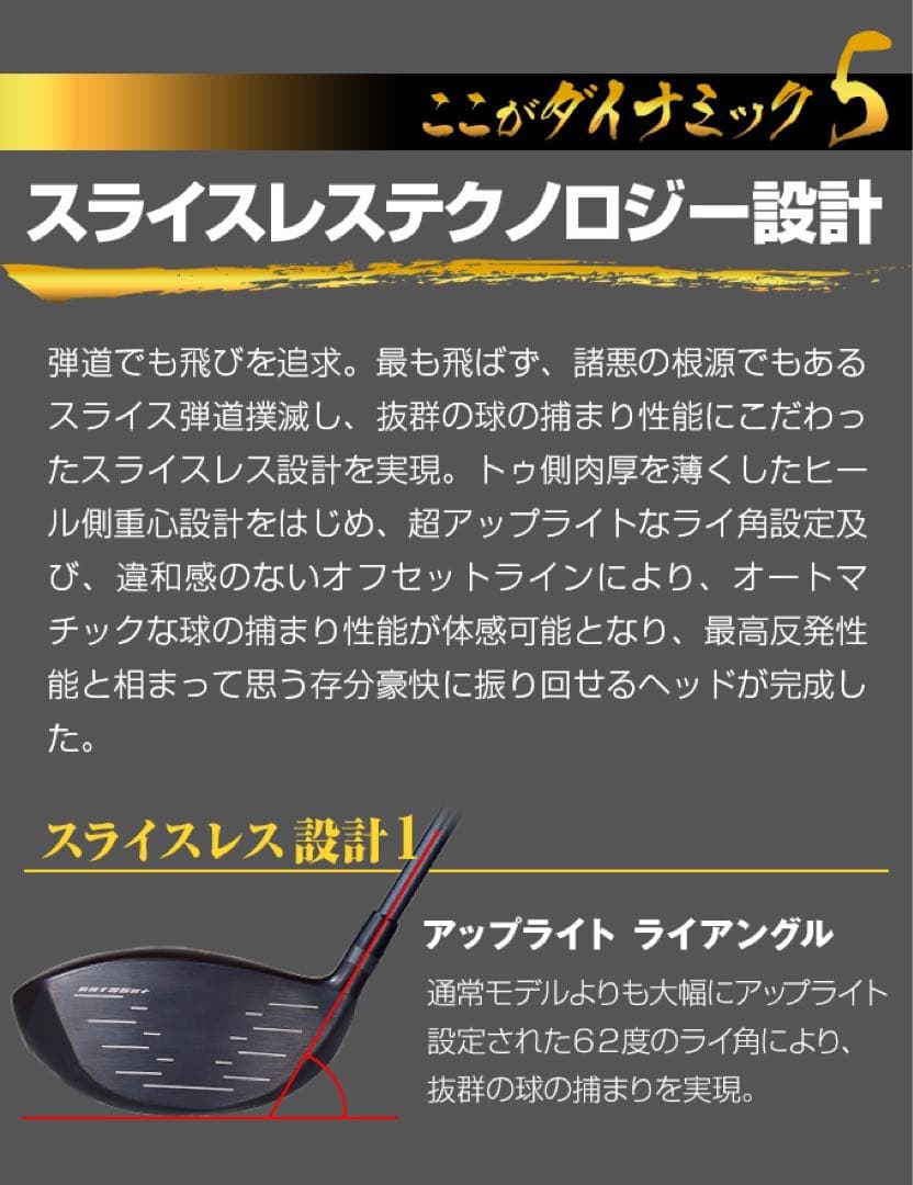 ★爆飛び20Yアップ★の 高反発 誕生！ダイナミクス プレステージ ドライバー