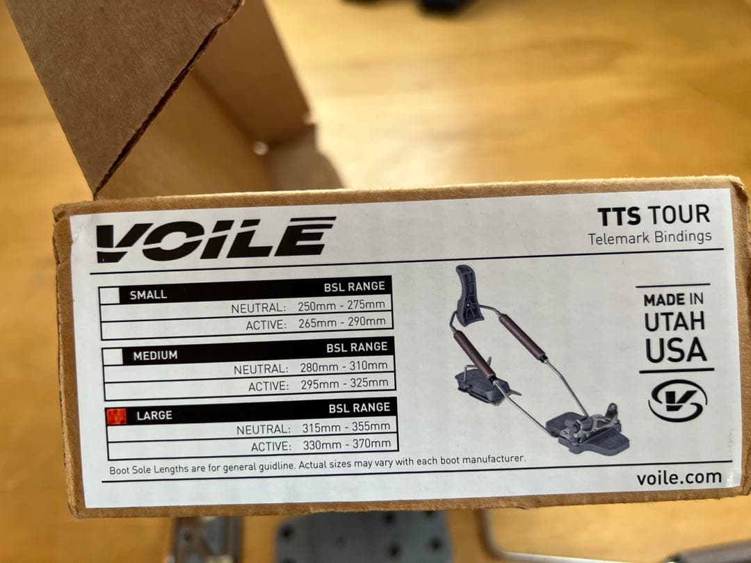 VOILE TTS TOUR テレマークビンディング LARGE