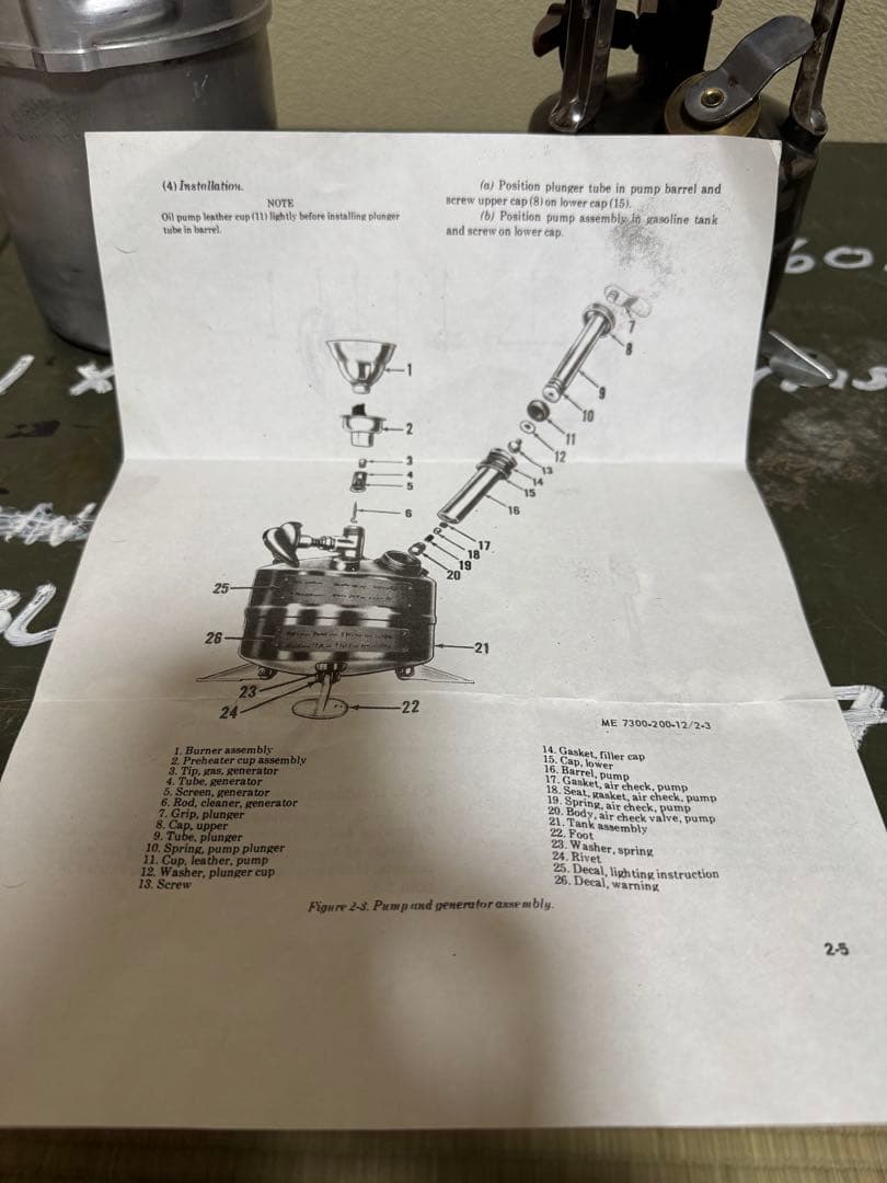 米軍実物　GIストーブ　M1950 SMP社製　1982年