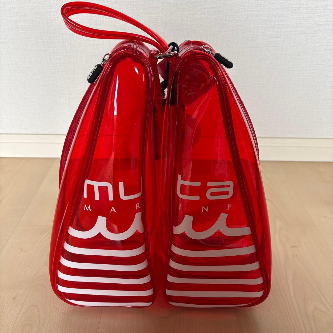 muta マリンバッグ 赤シューズケース