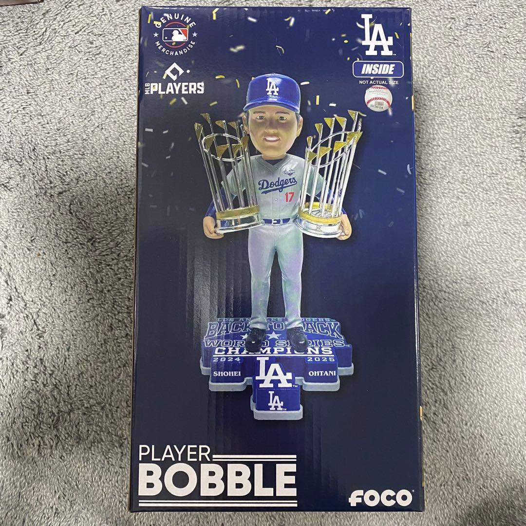 大谷翔平　ドジャース　2年連続優勝記念　foco ボブルヘッド　ワールドシリーズ