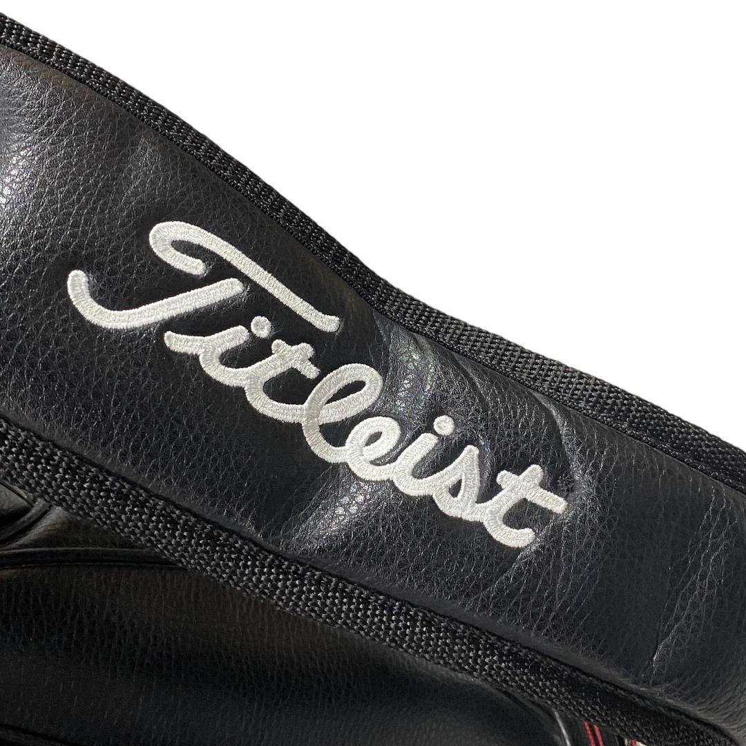 タイトリスト Titleist キャディバッグ ブラック レッド ゴルフ 刺繍