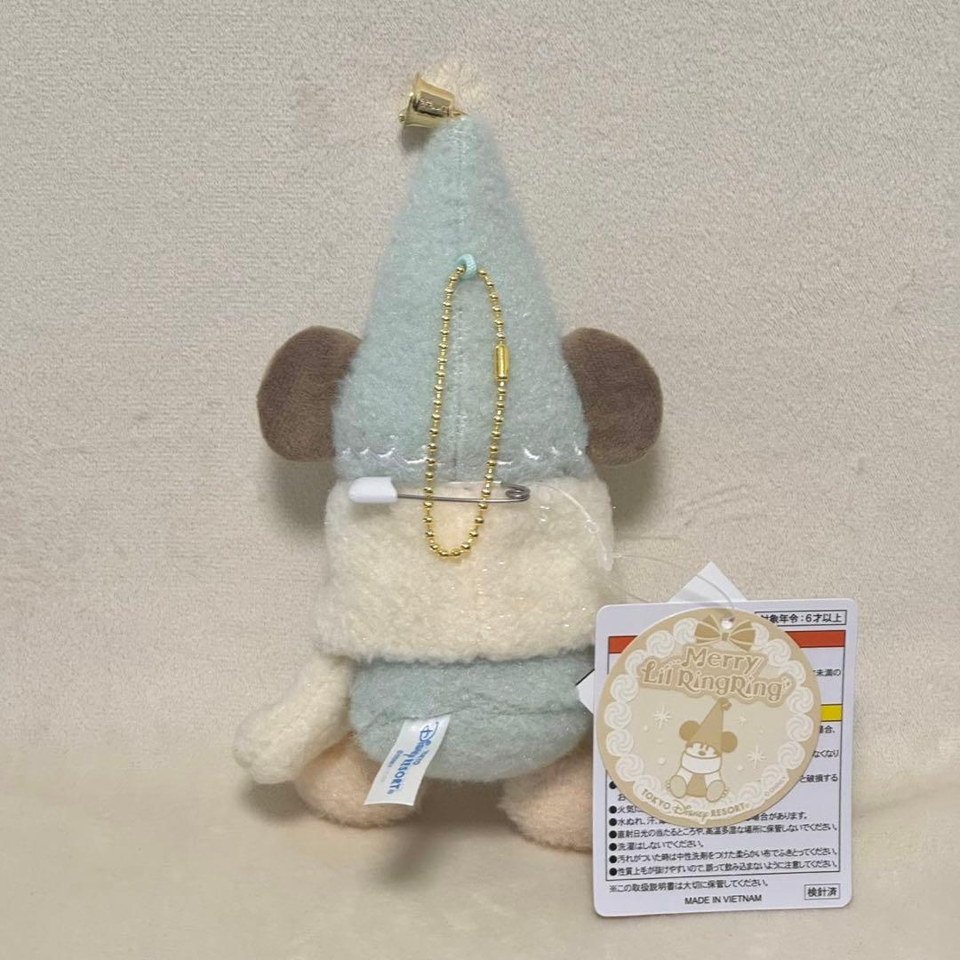 在庫残り1セット　リルリンリン　ぬいぐるみバッジ　水色　赤