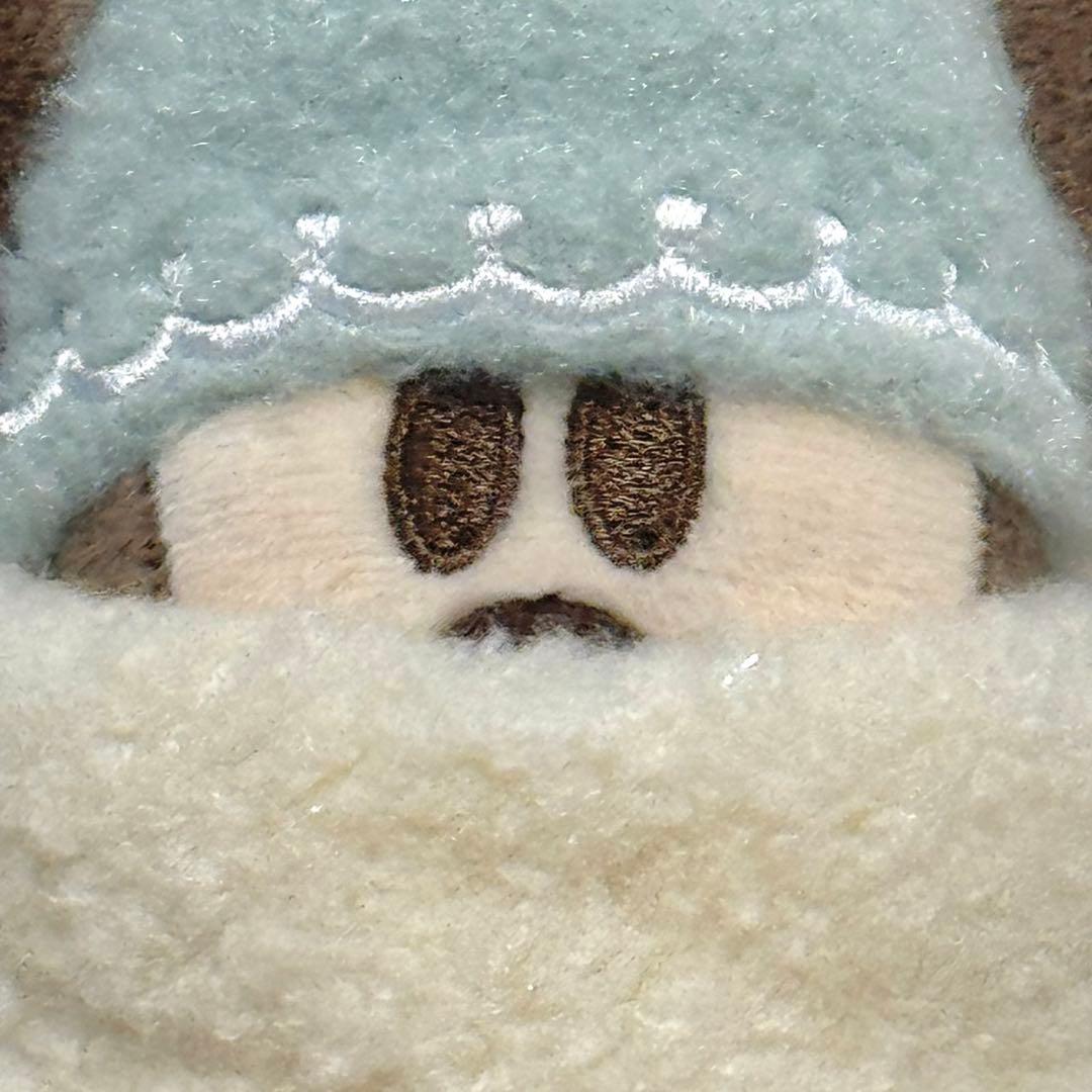 在庫残り1セット　リルリンリン　ぬいぐるみバッジ　水色　赤