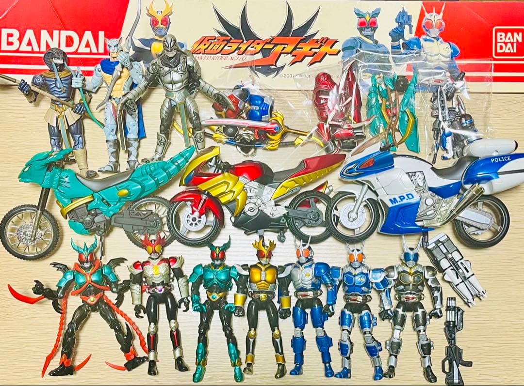 仮面ライダーアギト11点セット 超合金 装着変身 マシントルネイダー他