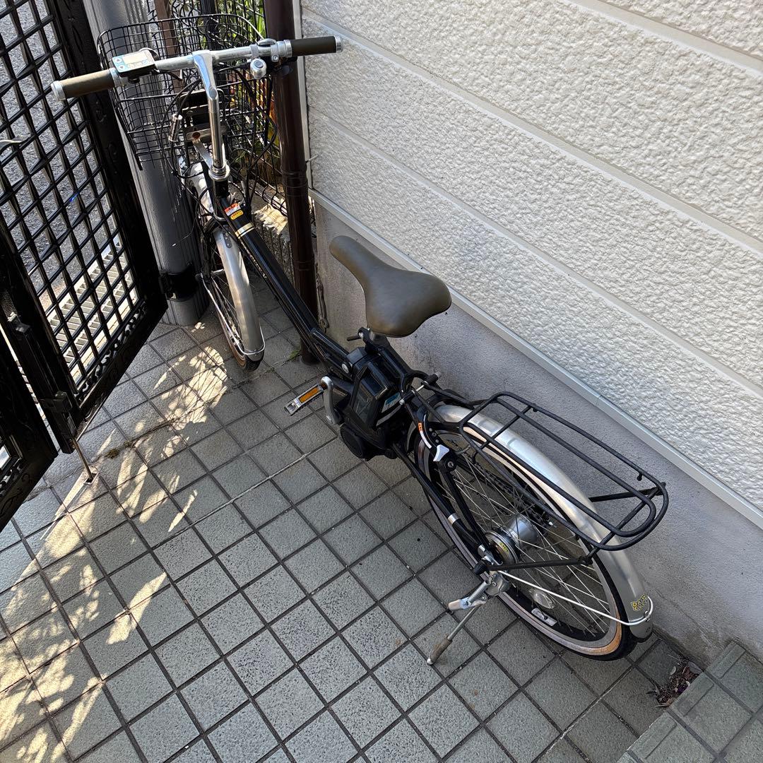 電動アシスト自転車 シティタイプ 黒