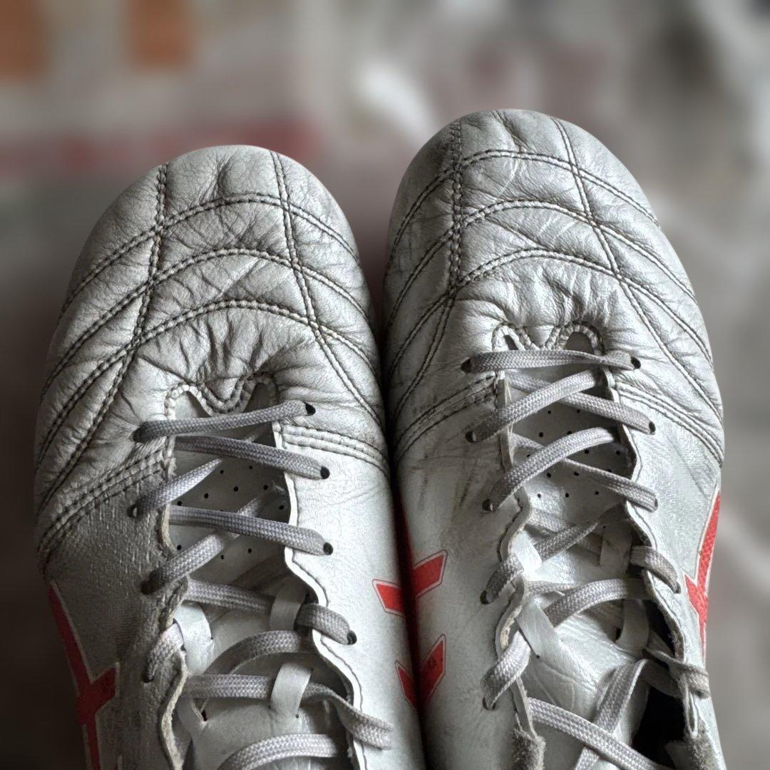 ASICS DS lightサッカーシューズ ホワイト/レッド27cm