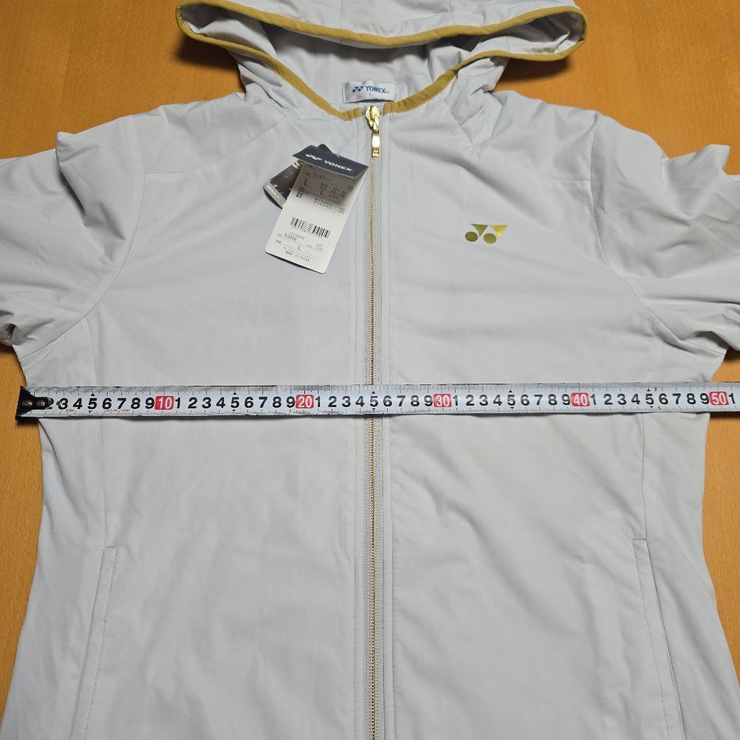 新品　YONEX　ソフトシェルパーカー　アイスグレー　l　ウィメンズ　裏起毛