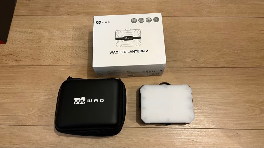 WAQ LED LANTERN 2 専用ケース付き　ブラック