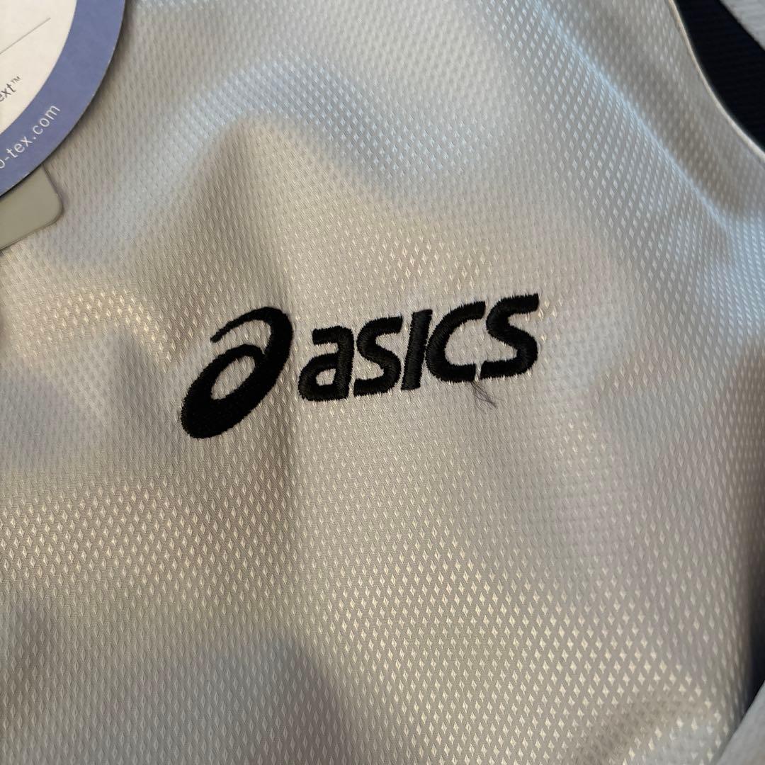 asics シルバー ウィンドブレーカー　アシックス　ウィンブレ　新品未使用タグ