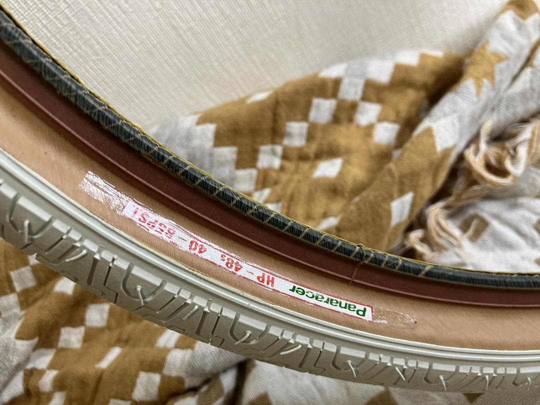 PANARACER HP-48 タイヤ インチ ホワイト/ブラウン OLDBMX