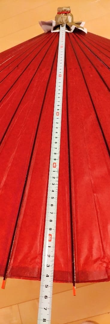 お値下げ★ 伝統工芸品 高級蛇の目傘 真紅