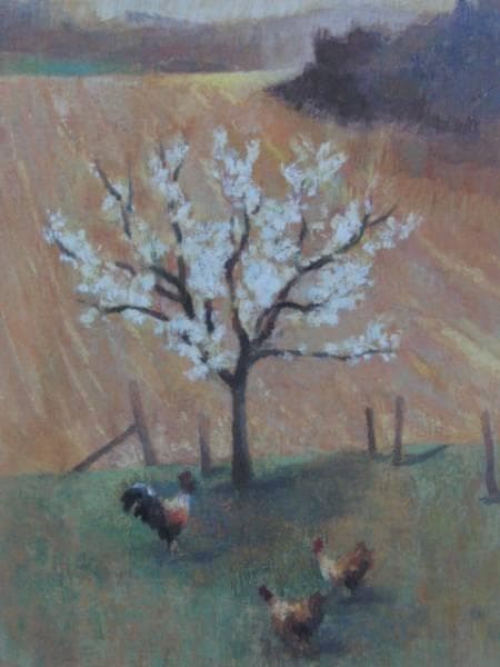 Gilles Sacksick、printemps、希少高級画集画、新品額装付
