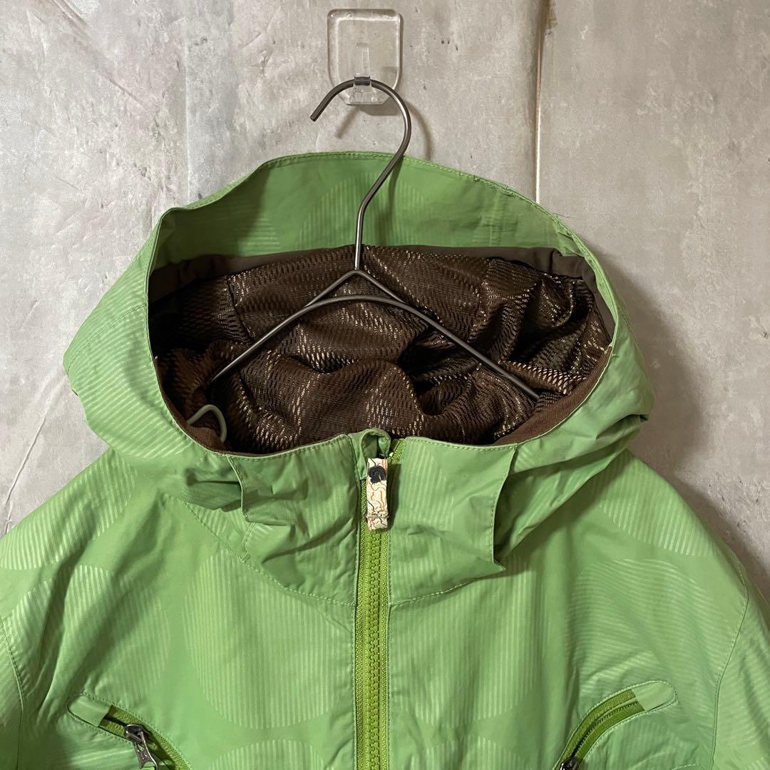 Burtonバートンスキーウェアスノーボードジャケットパーカーフード付緑グリーン