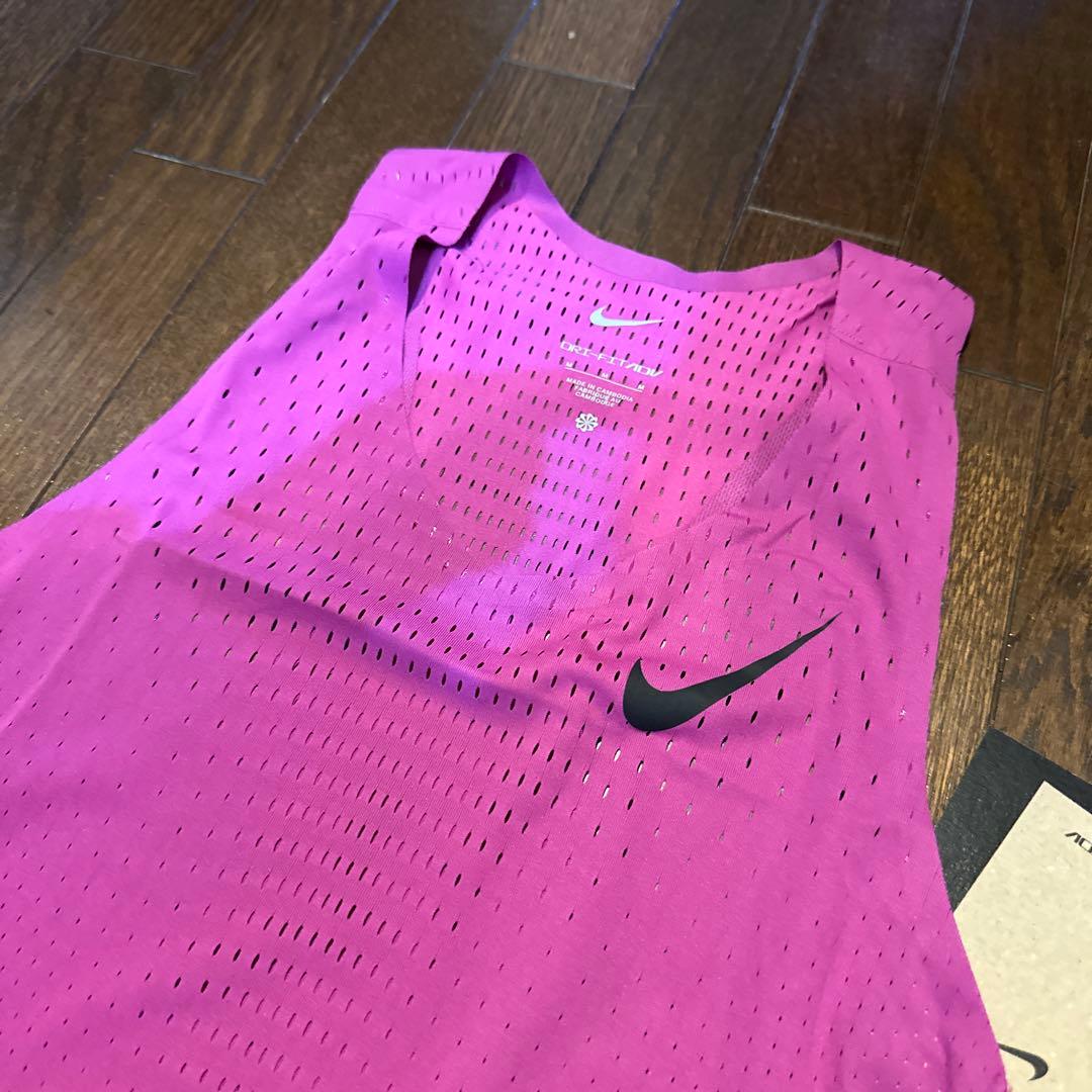 【S】 NIKE ナイキ エアロスイフト シングレット レーシングシャツ