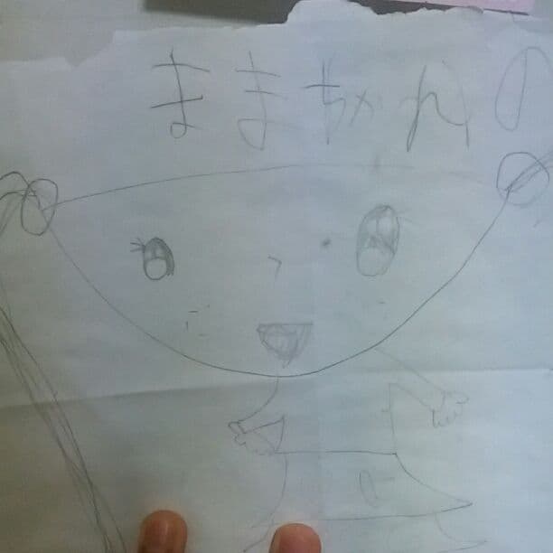 お母さんの似顔絵