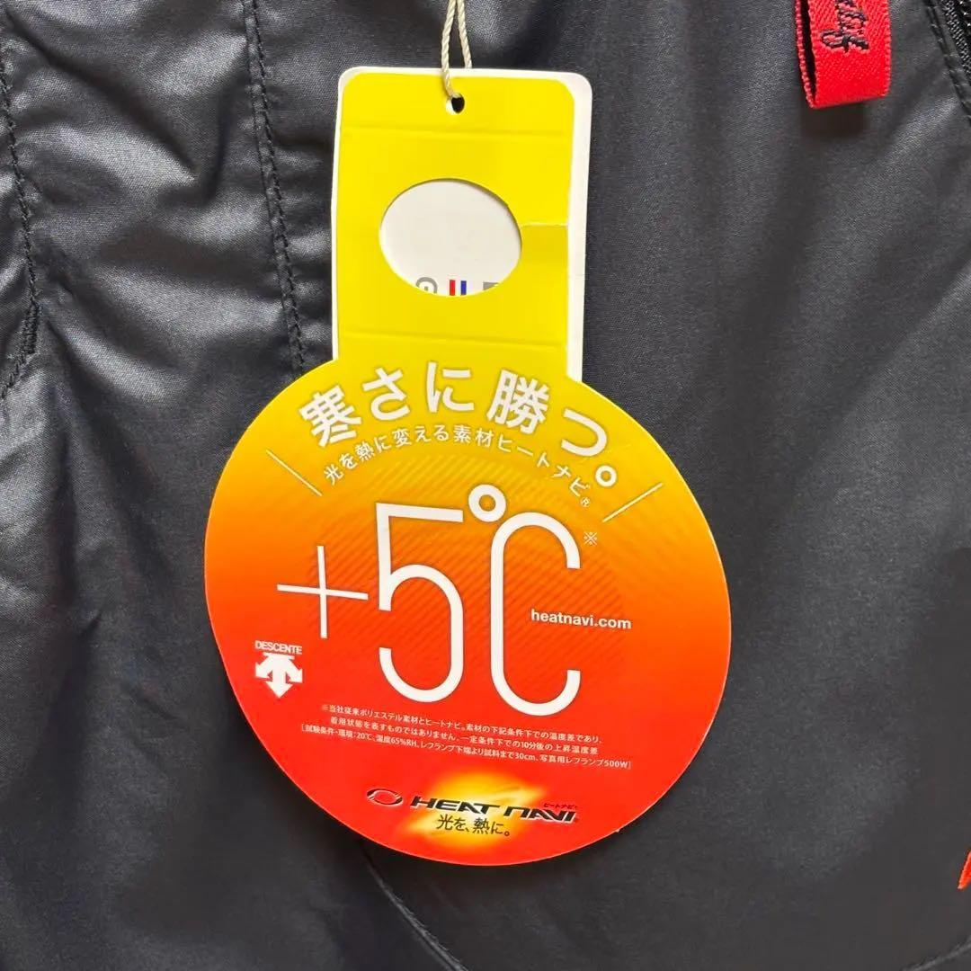 ルコックスポルティフ　ゴルフ　パンツ　起毛　刺繍ロゴ　ジップポケット　ブラック