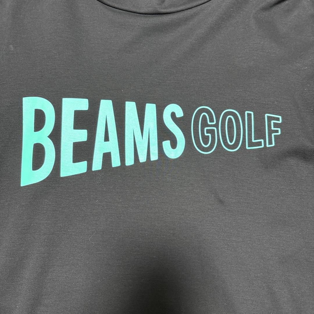 【美品】BEAMS GOLF モックネック長袖シャツ ブラック Lビームスゴルフ