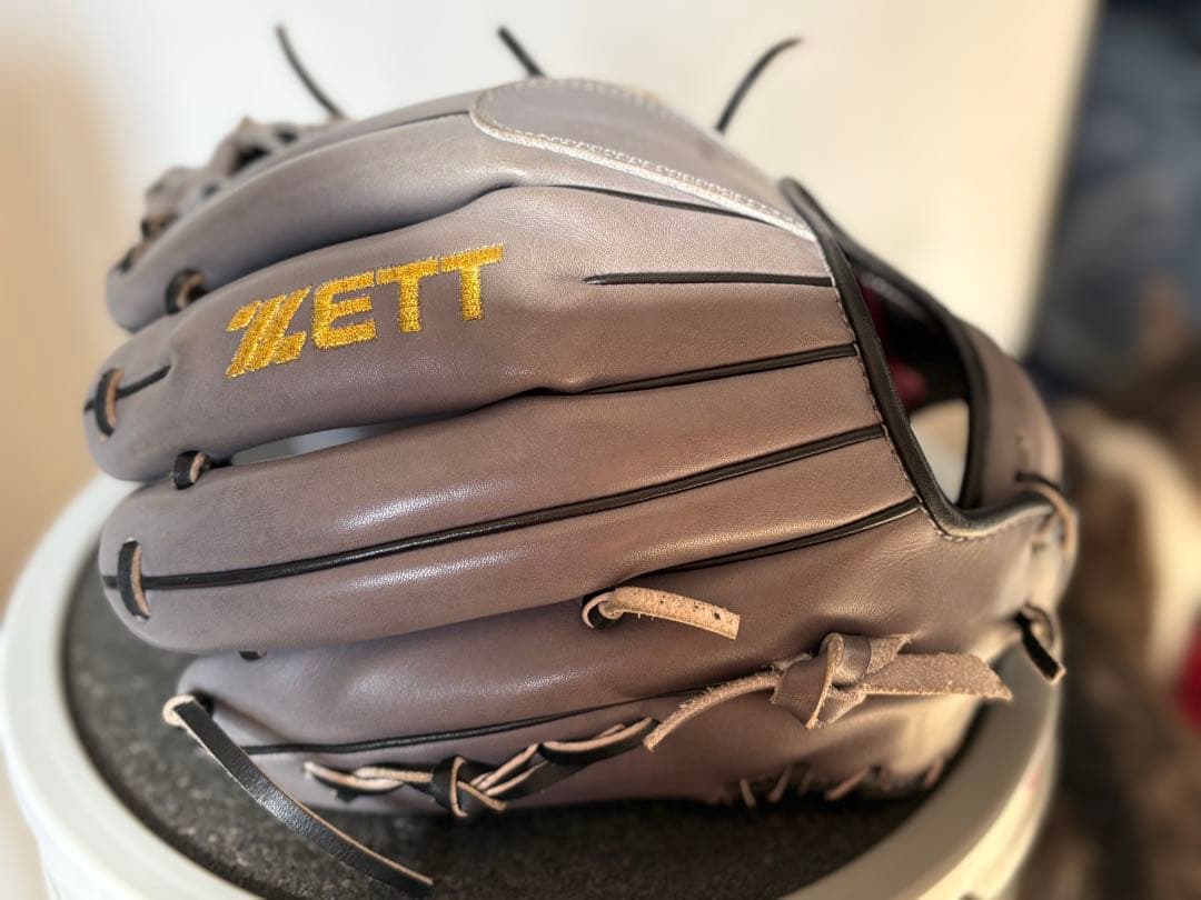 ZETT プロステイタス　軟式オーダーグラブ　ダークグレー　今宮モデル