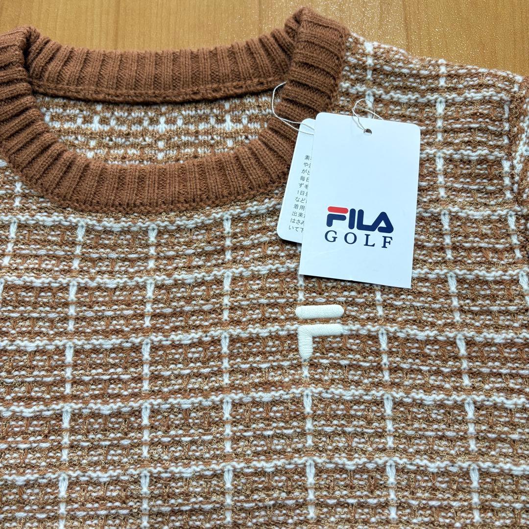 【新品】FILA ツイードニットセーター ゴルフ