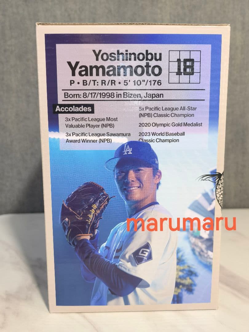新品 山本由伸ボブルヘッド人形[本物] 6月13日ドジャーススタジアム限定配布①