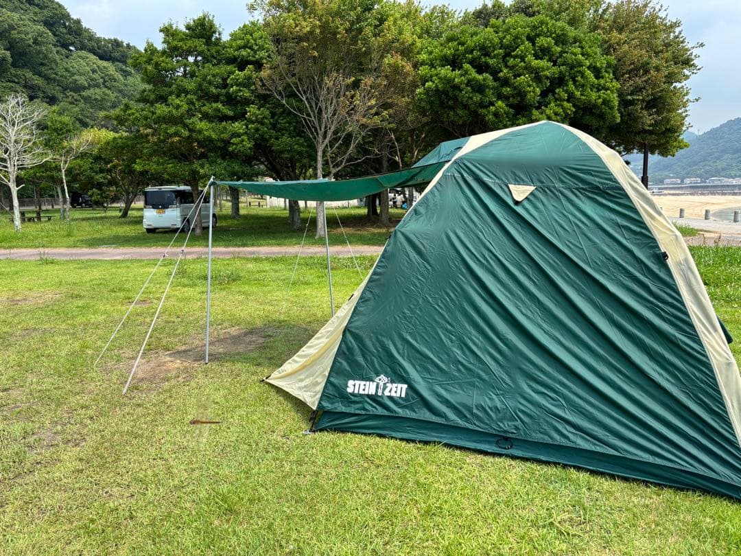 stein.zeit★かんたん設営‼️ワンタッチ大型ドームテント‼️〜4人用