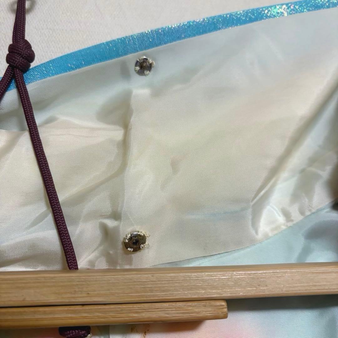 【舞台衣装】 引き振袖 オーロラ金属糸 金駒刺繍 袷 広衿 身丈約184cm