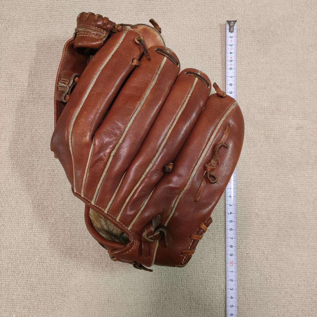 中古ZETT 軟式左利き用グローブ ブラウン色